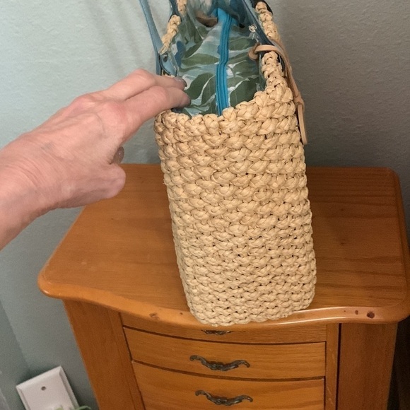 Nine west vintage wicker rope, weave bag - Picture 3 of 6